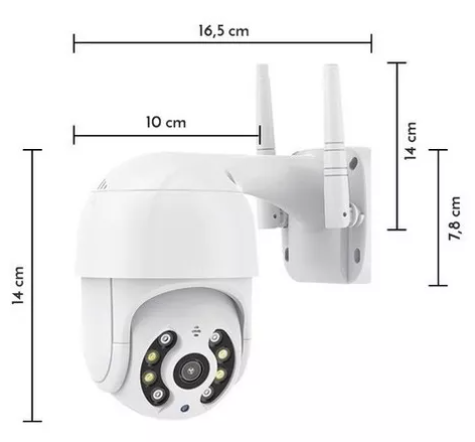 Câmera Externa Wi-fi IP Prova D'água Infravermelho FULLHD