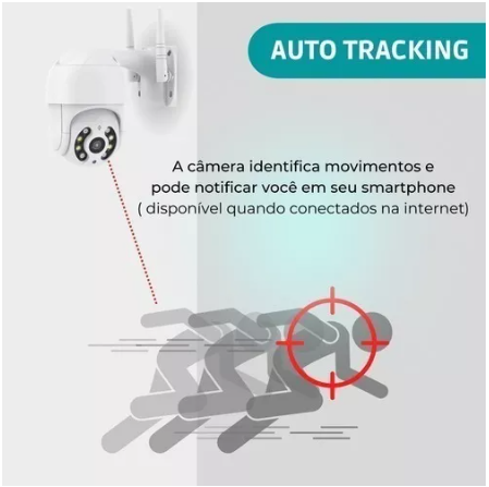 Câmera Externa Wi-fi IP Prova D'água Infravermelho FULLHD